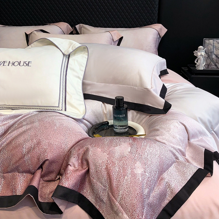 91家纺网 家纺一手货源 找家纺 若未家居 2025新款超细旦天丝棉数码印花套件-马尔代夫 马尔代夫 粉