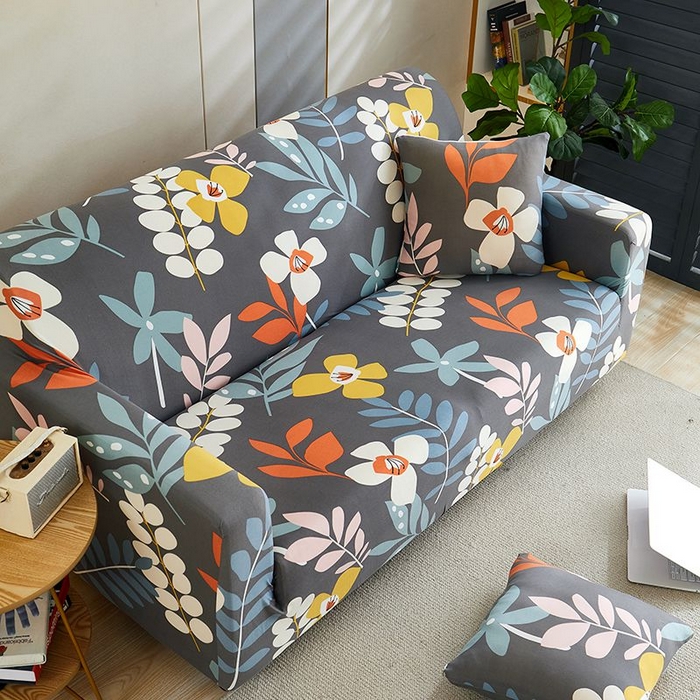 91家纺网 家纺一手货源 找家纺 沐沐2026新款四季印花沙发套  春风