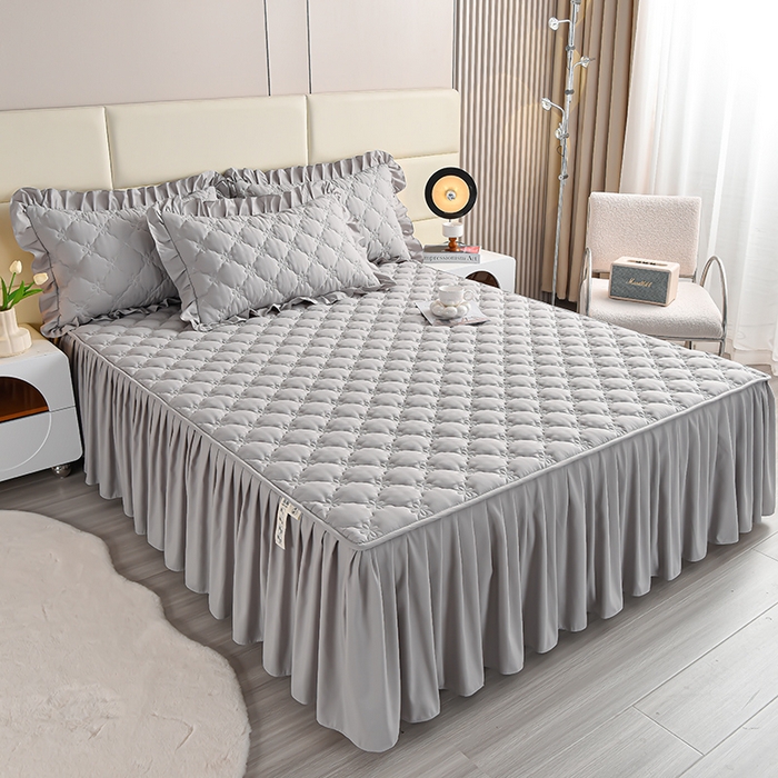 91家纺网 家纺一手货源 找家纺 （总）床笠人家 2025新款亲肤磨毛夹棉床裙