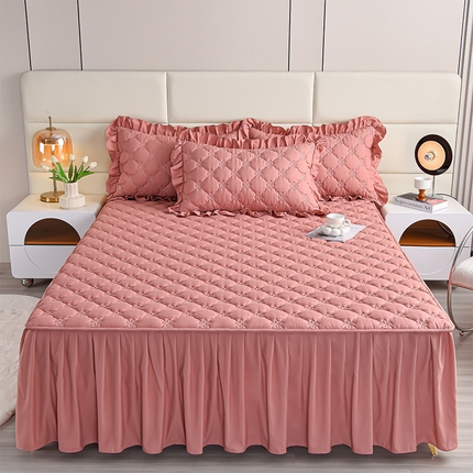 91家纺网 家纺一手货源 找家纺 （总）床笠人家 2025新款亲肤磨毛夹棉床裙