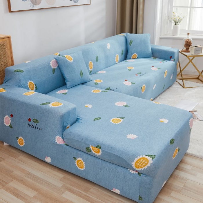 91家纺网 家纺一手货源 找家纺 沐沐2026新款四季印花沙发套  朝气葵