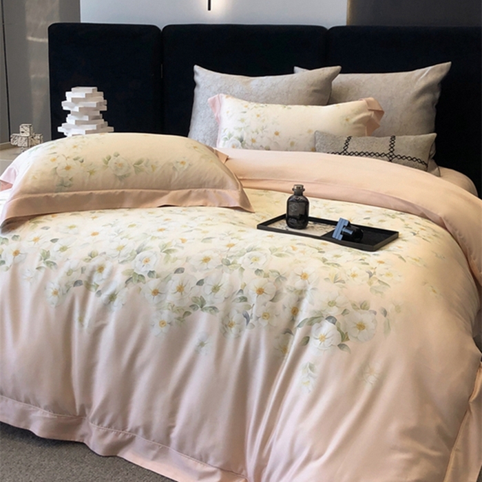 91家纺网 家纺一手货源 找家纺 涞澳 新款80支天丝棉四件套 暮春