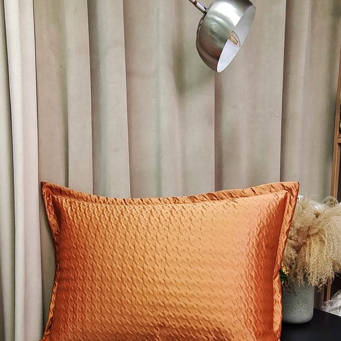 91家纺网 家纺一手货源 找家纺 澜屿 24款高精密肌理纹大靠枕 橘色