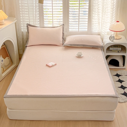 2024新款A类3D魔法冰豆豆科技凉席宽边床席款三件套单凉席单品系列 宽边床席豆豆席-温婉玉