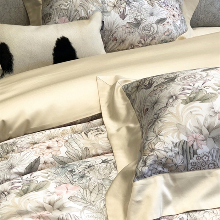 91家纺网 家纺一手货源 找家纺 涞澳 新款80支天丝棉四件套 玫园