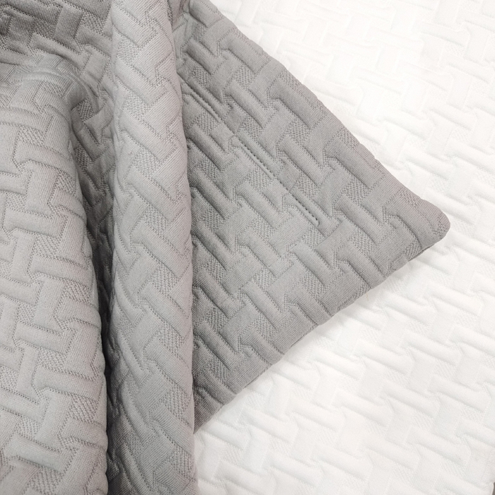 91家纺网 家纺一手货源 找家纺 澜屿 25款灰白软糯提花大靠枕 白色