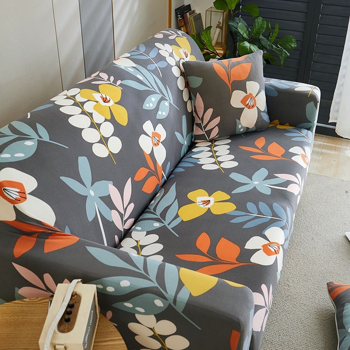 91家纺网 家纺一手货源 找家纺 沐沐2026新款四季印花沙发套  春风