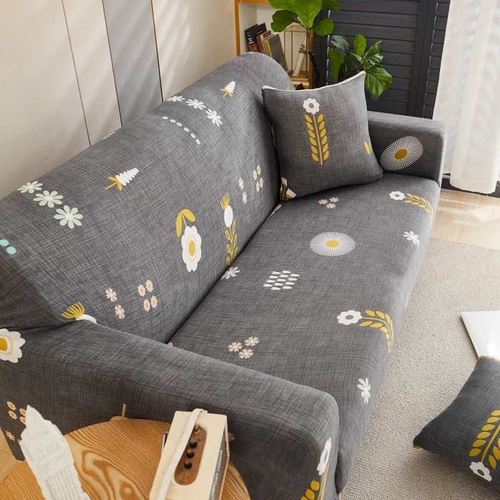 91家纺网 家纺一手货源 找家纺 沐沐2026新款四季印花沙发套  麦穗花