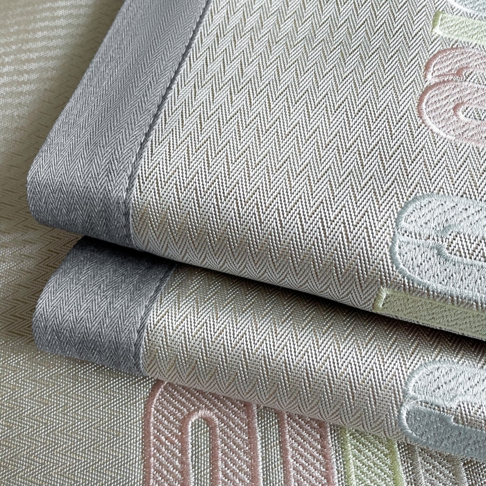 91家纺网 家纺一手货源 找家纺 慕尚家纺 2025新款凉感冰丝大牌miumiu凉席三件套 miu  深灰