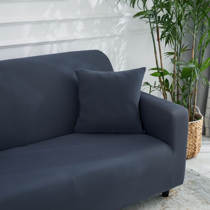 91家纺网 家纺一手货源 找家纺  沐沐家纺 2026新款四季纯色沙发套 深灰