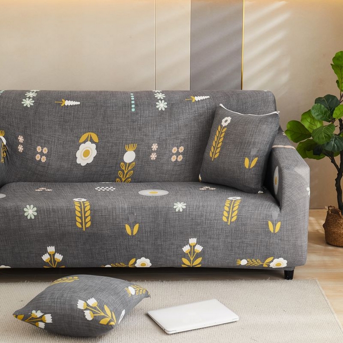 91家纺网 家纺一手货源 找家纺 沐沐2026新款四季印花沙发套  麦穗花