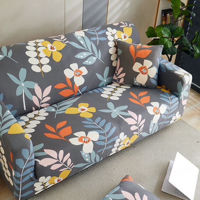 91家纺网 家纺一手货源 找家纺 沐沐2026新款四季印花沙发套  春风