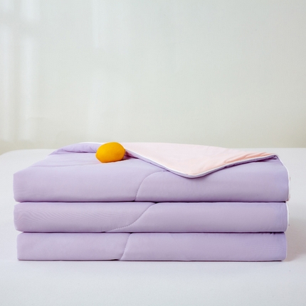 91家纺网 家纺一手货源 找家纺 好梦来家纺（原锦茂家纺） 2025新款A类凉感丝夏凉被冰淇淋夏被凉感丝夏被大豆空调被西瓜被 紫拼粉