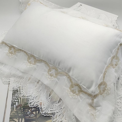 91家纺网 家纺一手货源 找家纺 澜屿 25款高精密蕾丝宽边小抱枕头枕芯腰靠枕 白色蕾丝花边