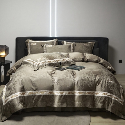 91家纺网 家纺一手货源 找家纺 爱缦 2024新款100支奥地利兰精天丝棉四件套-曙光系列 暮色