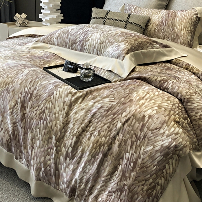 91家纺网 家纺一手货源 找家纺 涞澳 新款80支天丝棉四件套 知年-黄