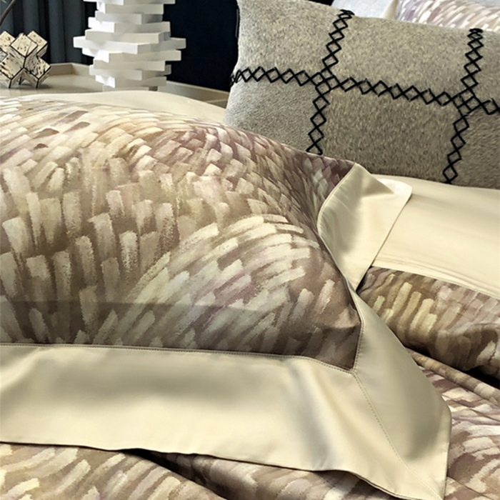 91家纺网 家纺一手货源 找家纺 涞澳 新款80支天丝棉四件套 知年-黄