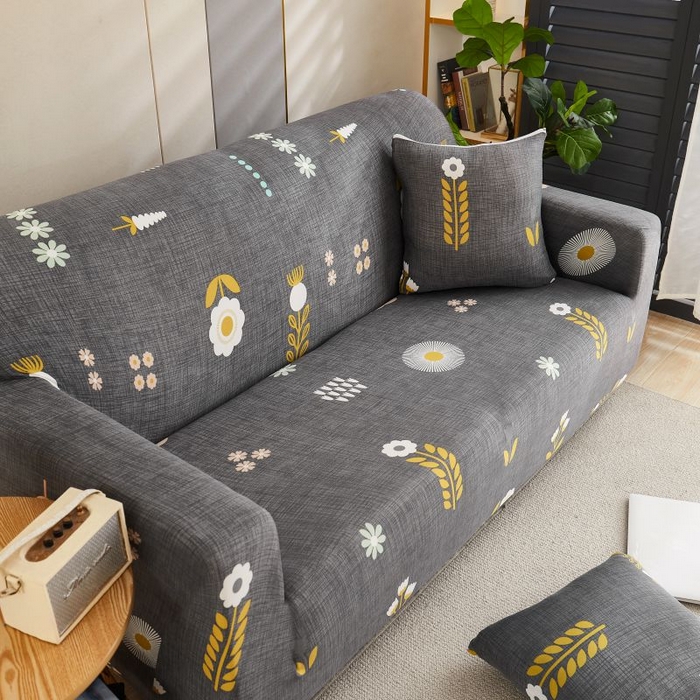 91家纺网 家纺一手货源 找家纺 沐沐2026新款四季印花沙发套  麦穗花