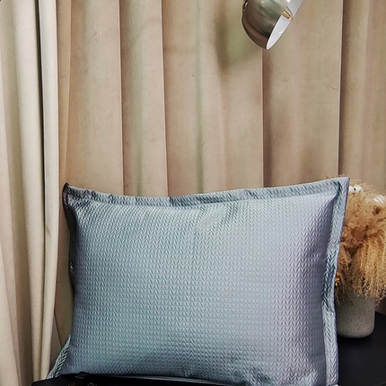 澜屿 24款高精密肌理纹大靠枕 灰色