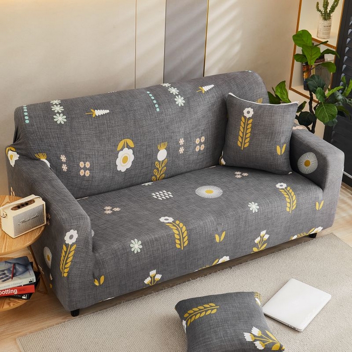 91家纺网 家纺一手货源 找家纺 沐沐2026新款四季印花沙发套  麦穗花