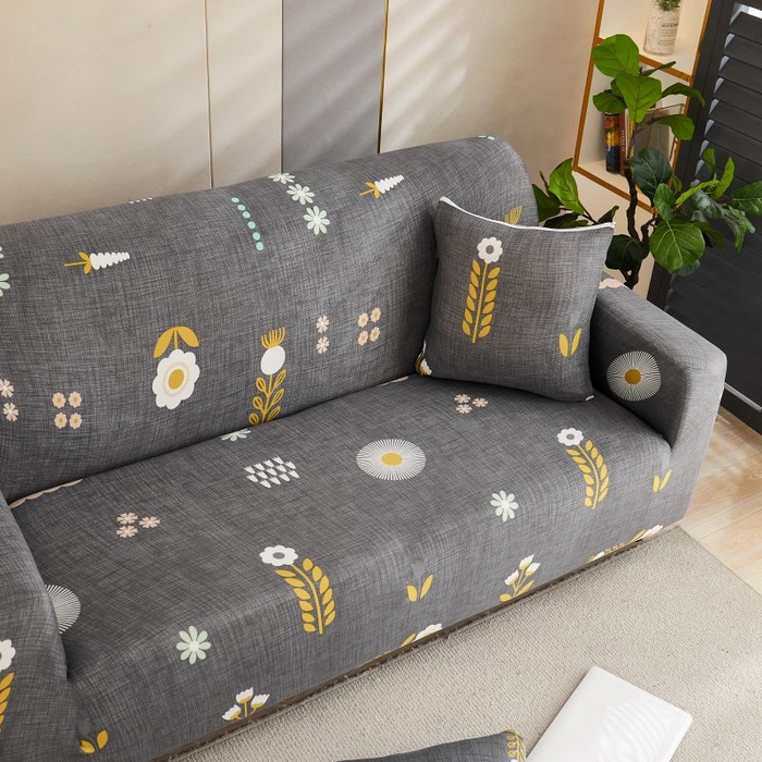 91家纺网 家纺一手货源 找家纺 沐沐2026新款四季印花沙发套  麦穗花