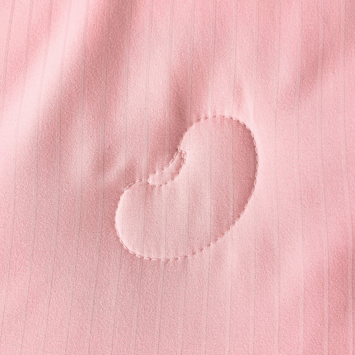 91家纺网 家纺一手货源 找家纺 森璐家纺 2024新款原棉贡缎提花夏被纯色夏凉被空调被子 粉玉