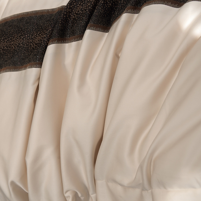 91家纺网 家纺一手货源 找家纺 品家居 2025新款全棉100支长绒棉刺绣四件套-星空 浅香槟