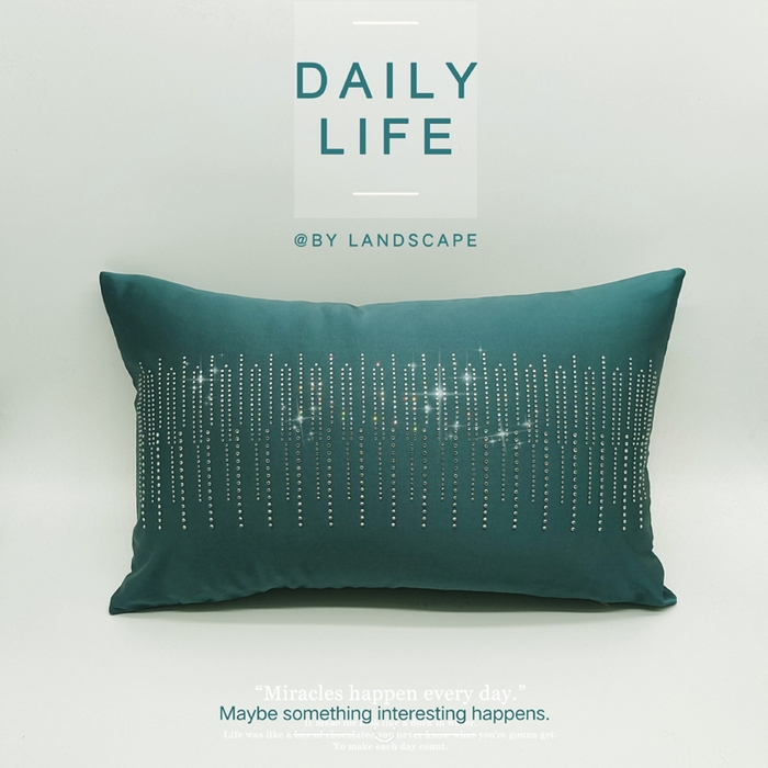 91家纺网 家纺一手货源 找家纺 （总）澜屿24款禅丝高精密银河烫钻小抱枕头枕芯腰靠枕 