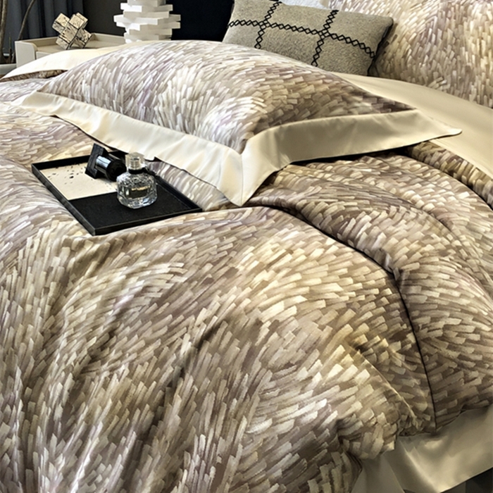 91家纺网 家纺一手货源 找家纺 涞澳 新款80支天丝棉四件套 知年-黄