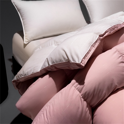 91家纺网 家纺一手货源 找家纺 （总）御眠纺 2024新款天丝棉羽绒被壳拼色全棉银丝拼色AB版单层柔软被壳