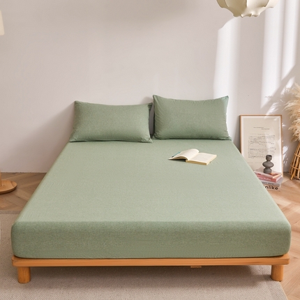 91家纺网 家纺一手货源 找家纺 （总）雅萱家纺 2024新款A类色织全棉水洗棉单床笠