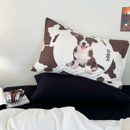 91家纺网 家纺一手货源 找家纺 （总）艾沁家纺 2024新款全棉数码印花枕套