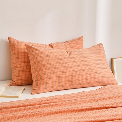 91家纺网 家纺一手货源 找家纺 （总）雅萱家纺 2024新款A类色织全棉水洗棉单枕套