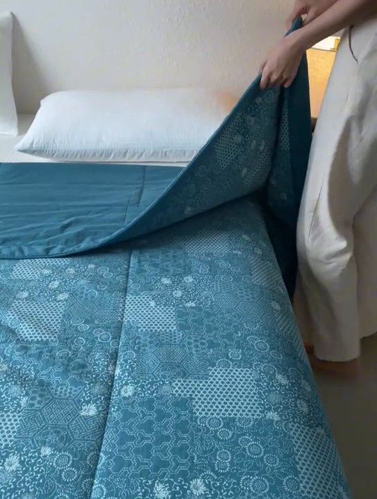 91家纺网 家纺一手货源 找家纺 安莱生活 2024新品双层纱色织花妍缤纷单夏被 花妍缤纷-筠雾