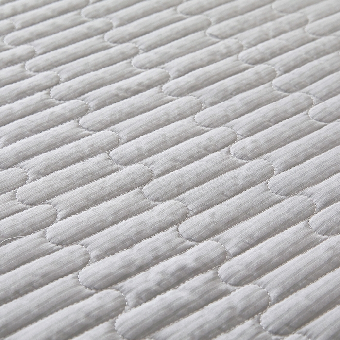 91家纺网 家纺一手货源 找家纺 绣女坊 2024新款泡泡棉床盖四件套 高级灰