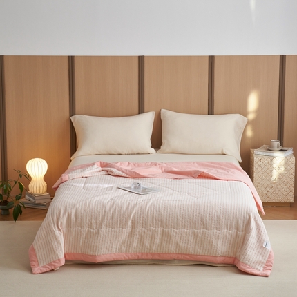 91家纺网 家纺一手货源 找家纺 （总）安莱生活 2024新款水洗色织锦瑟夏被