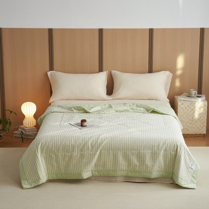 91家纺网 家纺一手货源 找家纺 （总）安莱生活 2024新款水洗色织锦瑟夏被