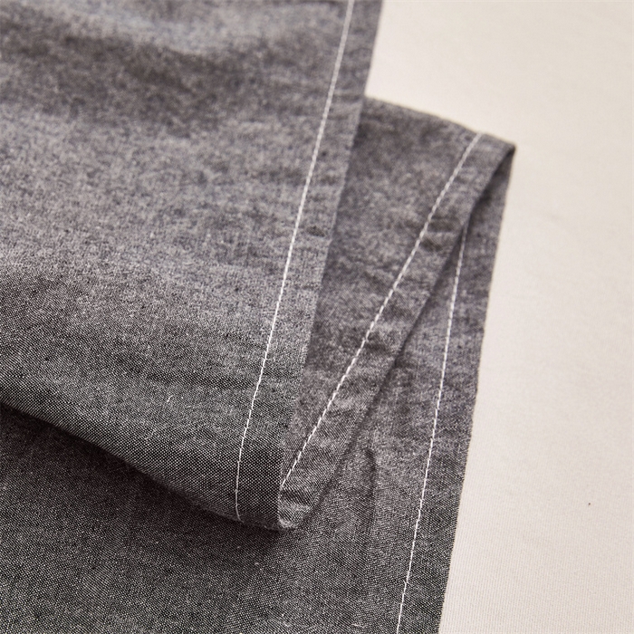 91家纺网 家纺一手货源 找家纺 雅萱家纺 2024新款A类色织全棉水洗棉单枕套 深孔灰