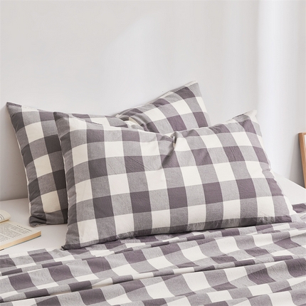 91家纺网 家纺一手货源 找家纺 （总）雅萱家纺 2024新款A类色织全棉水洗棉单枕套