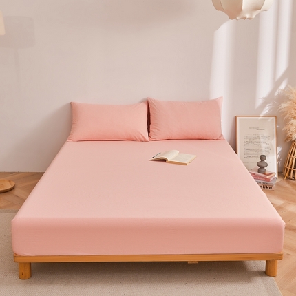 91家纺网 家纺一手货源 找家纺 （总）雅萱家纺 2024新款A类色织全棉水洗棉单床笠