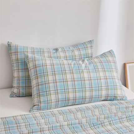 91家纺网 家纺一手货源 找家纺 （总）雅萱家纺 2024新款A类色织全棉水洗棉单枕套