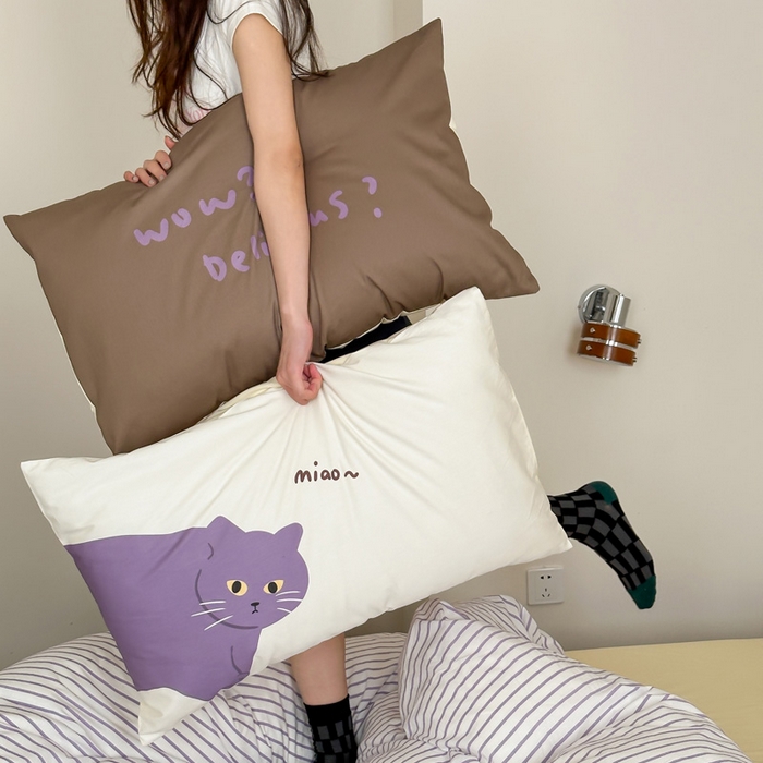 91家纺网 家纺一手货源 找家纺 （总）艾沁家纺 2024新款全棉数码印花枕套