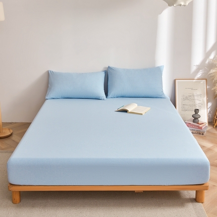 91家纺网 家纺一手货源 找家纺 雅萱家纺 2024新款A类色织全棉水洗棉单床笠 床笠-艾利斯兰