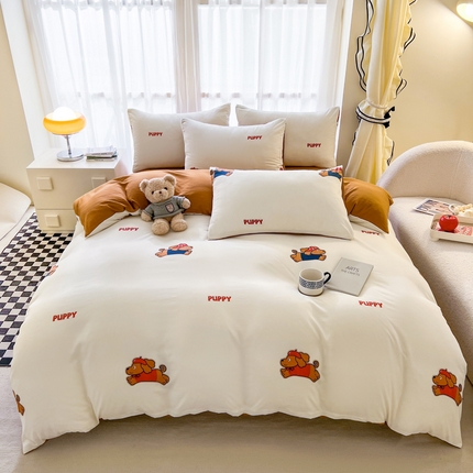 宏源 2024新款超柔云朵棉四件套 时尚比格