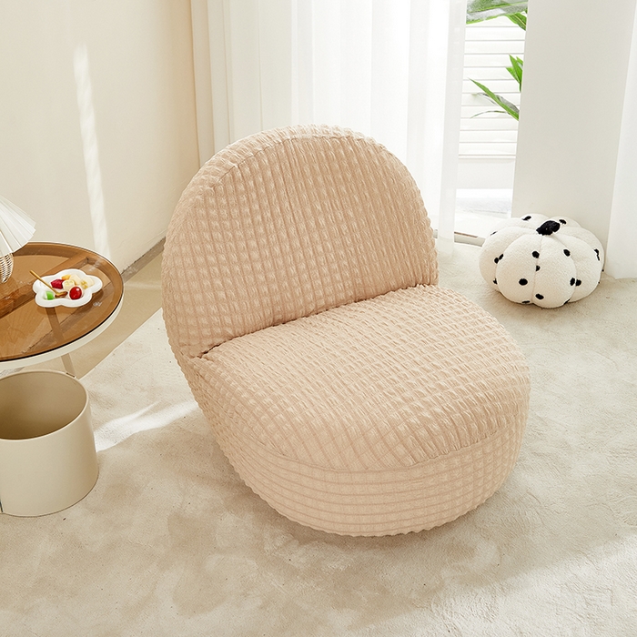 91家纺网 家纺一手货源 找家纺 丝绮鹿 2024新款爆米花系列-雪梨沙发椅套 米黄