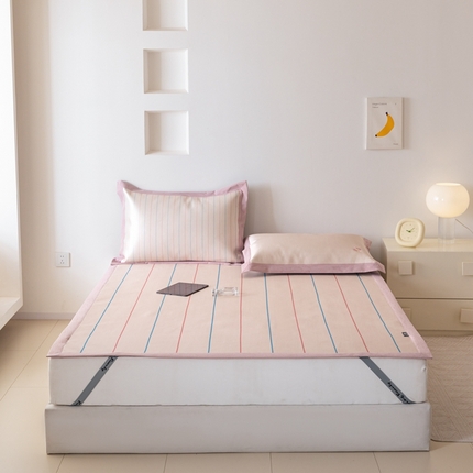 91家纺网 家纺一手货源 找家纺 （总）本希家居 2024新款小清新刺绣系列高端可水洗冰丝席