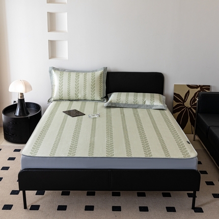 本希家居 2024新款简约轻奢系列高端可水洗冰丝席 岁岁平安床笠