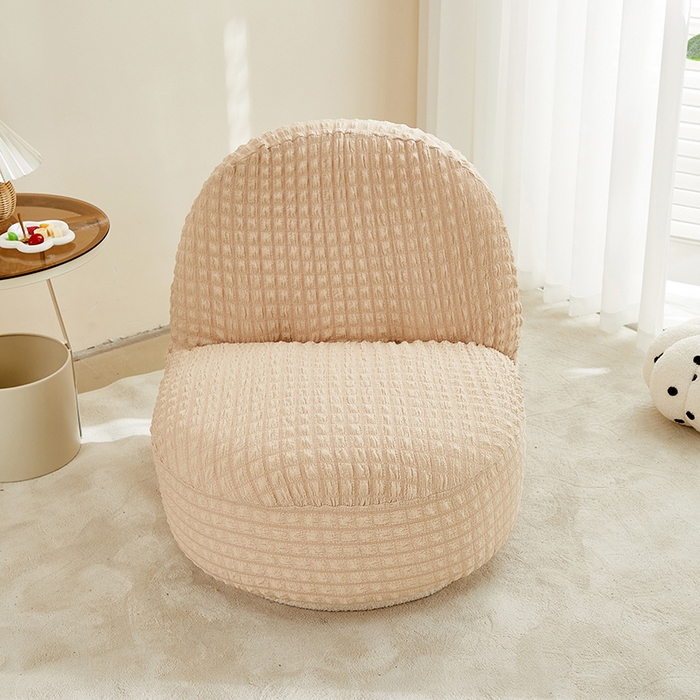 91家纺网 家纺一手货源 找家纺 丝绮鹿 2024新款爆米花系列-雪梨沙发椅套 米黄