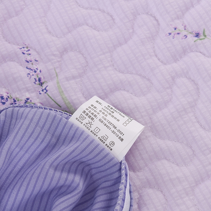 91家纺网 家纺一手货源 找家纺 艾裙海 2025新款云感双层纱床盖四件套 紫色薰衣草