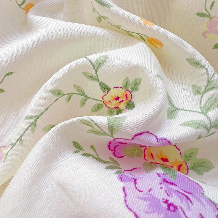 91家纺网 家纺一手货源 找家纺 优选良品 2025新款直播爆款全棉-ins印花系列四件套纯棉三件套床单床笠 梦幻